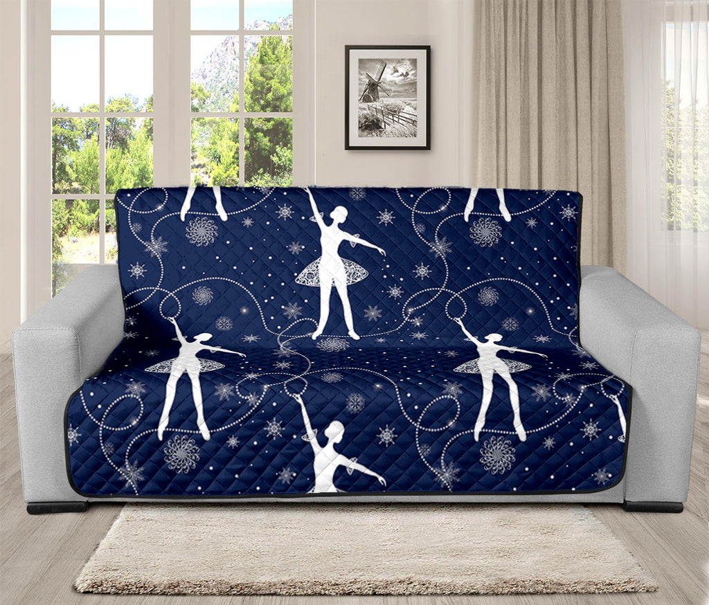 Snowflake Ballet Pattern Print Futon Protector