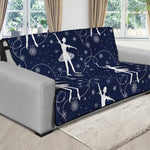 Snowflake Ballet Pattern Print Futon Protector