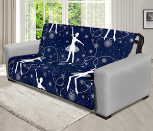 Snowflake Ballet Pattern Print Futon Protector