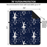 Snowflake Ballet Pattern Print Futon Protector