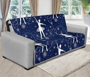 Snowflake Ballet Pattern Print Futon Protector