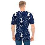 Snowflake Ballet Pattern Print Men's T-Shirt