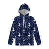 Snowflake Ballet Pattern Print Pullover Hoodie