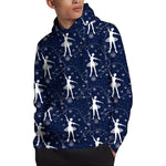 Snowflake Ballet Pattern Print Pullover Hoodie