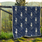 Snowflake Ballet Pattern Print Quilt