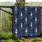 Snowflake Ballet Pattern Print Quilt