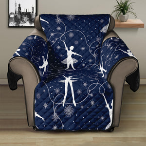 Snowflake Ballet Pattern Print Recliner Protector