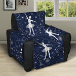 Snowflake Ballet Pattern Print Recliner Protector