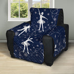 Snowflake Ballet Pattern Print Recliner Protector