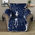 Snowflake Ballet Pattern Print Recliner Protector