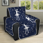 Snowflake Ballet Pattern Print Recliner Protector