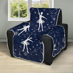 Snowflake Ballet Pattern Print Recliner Protector