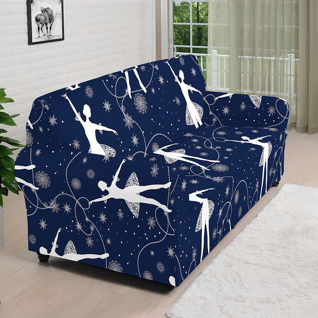 Snowflake Ballet Pattern Print Sofa Cover