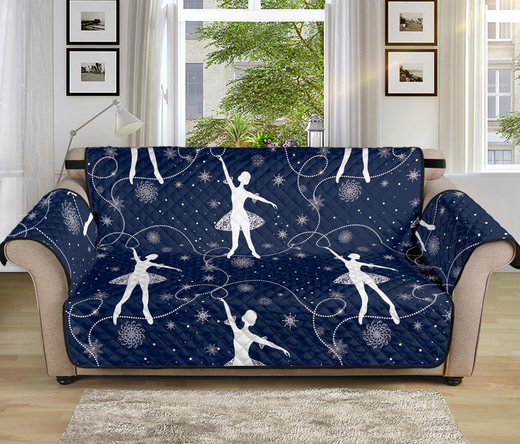 Snowflake Ballet Pattern Print Sofa Protector