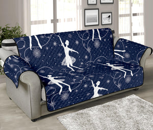 Snowflake Ballet Pattern Print Sofa Protector