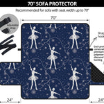 Snowflake Ballet Pattern Print Sofa Protector