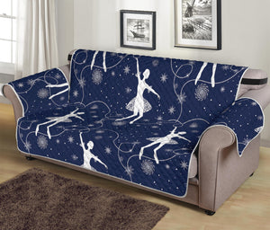 Snowflake Ballet Pattern Print Sofa Protector