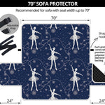 Snowflake Ballet Pattern Print Sofa Protector