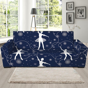 Snowflake Ballet Pattern Print Sofa Slipcover