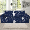 Snowflake Ballet Pattern Print Sofa Slipcover