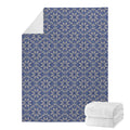 Snowflakes Knitted Pattern Print Blanket