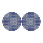 Snowflakes Knitted Pattern Print Car Coasters