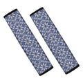 Snowflakes Knitted Pattern Print Car Seat Belt Covers