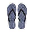 Snowflakes Knitted Pattern Print Flip Flops