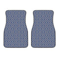 Snowflakes Knitted Pattern Print Front Car Floor Mats