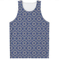 Snowflakes Knitted Pattern Print Men's Tank Top