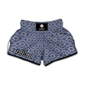 Snowflakes Knitted Pattern Print Muay Thai Boxing Shorts