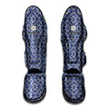 Snowflakes Knitted Pattern Print Muay Thai Shin Guards
