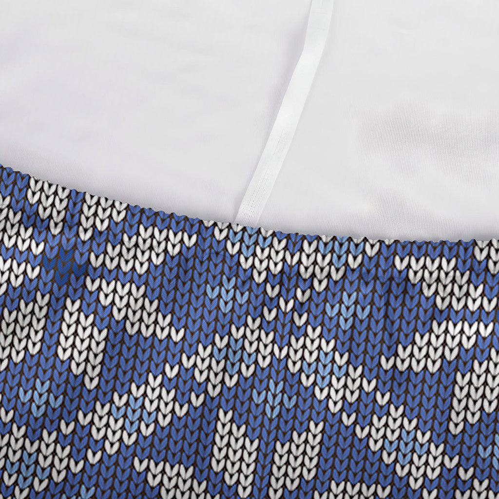 Snowflakes Knitted Pattern Print Sofa Cover