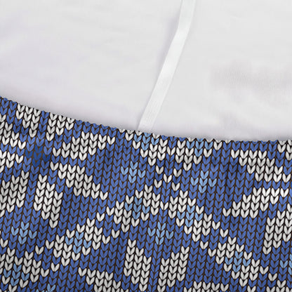 Snowflakes Knitted Pattern Print Sofa Cover