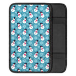 Snowman And Snowflake Pattern Print Car Center Console Cover