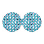 Snowman And Snowflake Pattern Print Car Coasters