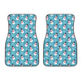 Snowman And Snowflake Pattern Print Front Car Floor Mats