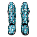 Snowman And Snowflake Pattern Print Muay Thai Shin Guards