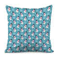Snowman And Snowflake Pattern Print Pillow Cover