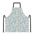 Snowman Emoji Pattern Print Apron