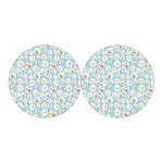 Snowman Emoji Pattern Print Car Coasters