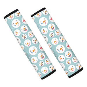 Snowman Emoji Pattern Print Car Seat Belt Covers