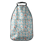 Snowman Emoji Pattern Print Car Seat Organizers