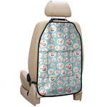 Snowman Emoji Pattern Print Car Seat Organizers