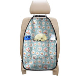Snowman Emoji Pattern Print Car Seat Organizers