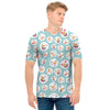 Snowman Emoji Pattern Print Men's T-Shirt