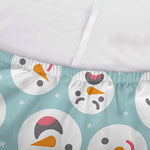 Snowman Emoji Pattern Print Sofa Cover