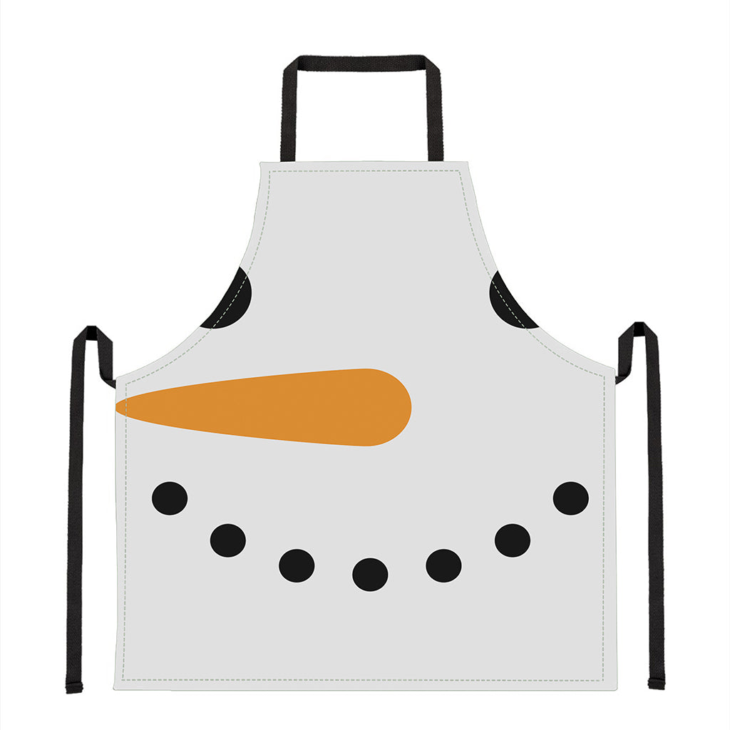 Snowman Face Print Apron