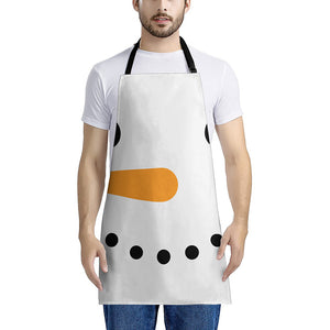 Snowman Face Print Apron