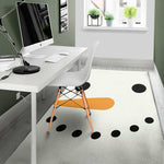 Snowman Face Print Area Rug